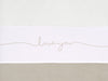 Bettlaken Kinderbett 120x150cm Love you - Nougat