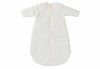 Baby Sleeping Bag with Removable Sleeves Round 70cm Rib - Ivory