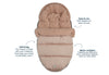 Footmuff buggy/stroller Puffed - Biscuit
