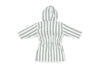 Bathrobe 1-2 year Stripe Terry - Sea Green - GOTS