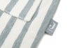 Bathrobe 1-2 year Stripe Terry - Sea Green - GOTS