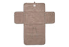 Changing Pad With Storage Pockets Cloudy Rib - Milky Coffee