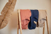 Wrap Blanket Basic Stripe Jeans Blue