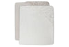 Fitted Sheet Jersey 60x120cm - Ivory/Nougat - 2 Pack