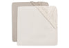 Fitted Sheet Jersey Playpen 75x95cm - Oatmeal/Sand - 2 Pack