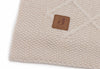 Couverture Lit de bébé 100x150cm Check Knit - Oatmeal