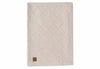 Decke Wiege 75x100cm Check Knit - Oatmeal/Teddy Fleece