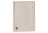 Couverture Lit de bébé 100x150cm Check Knit - Oatmeal/Teddy Fleece
