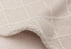 Couverture Lit de bébé 100x150cm Check Knit - Oatmeal/Teddy Fleece