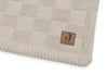 Decke Kinderbett 100x150cm Box Knit - Warm Sand/Velvet - GOTS