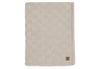Decke Kinderbett 100x150cm Box Knit - Warm Sand/Velvet - GOTS