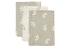 Gant de toilette Gaze de Coton Twig - Olive Green - 3 Unités