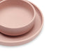 Set de table bébé Silicone - Pale Pink - 4 Unités