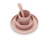 Set de table bébé Silicone - Pale Pink - 4 Unités