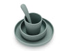 Children's Dinner Set Silicone - Ash Green - 4 Pack