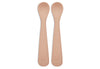 Cuillère souple Silicone - Pale Pink - 2 Unités