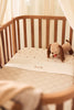 Blanket Cot 100x150cm Box Knit - Warm Sand - GOTS