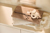 Changing Pad With Storage Pockets Cloudy Rib - Milky Coffee