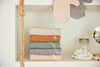 Kapuzenhandtuch Frottee 75x75cm - Ash Green