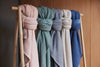 Blanket Cradle 75x100cm Basic Knit - Nougat/Coral Fleece