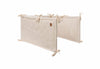 Playpen bumper 180x30cm Check Knit - Oatmeal