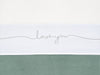 Drap Berceau 75x100cm Love you - Gris