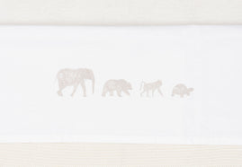 Drap Berceau 75x100cm Animals - Nougat