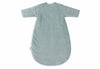 Baby Sleeping Bag with Removable Sleeves Round 70cm Rib - Sea Green