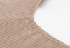 Changing Mat Cover 50x70cm Cloudy Rib - Milky Coffee