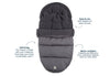 Footmuff buggy/stroller Puffed - Grey