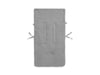 Voetenzak groep 0+ 3/5 punts gordel Basic Knit - Stone Grey