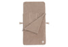 Voetenzak groep 0+ 3/5 punts gordel Cloudy Rib - Milky Coffee