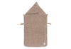 Voetenzak groep 0+ 3/5 punts gordel Cloudy Rib - Milky Coffee
