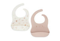 Bavoir Silicone - Lovely Birds - 2 Unités
