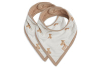 Bib Bandana - Teddy Bear - 2 Pack - GOTS