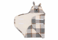 Einschlagdecke für Babyschale - Bunny Check