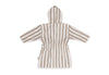 Peignoir 1-2 ans Stripe Éponge - Olive Green - GOTS