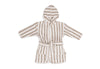 Peignoir 1-2 ans Stripe Éponge - Olive Green - GOTS