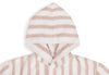 Badjas 3-4 year Stripe Terry - Wild Rose - GOTS