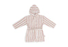 Bademantel 3-4 Jahre Stripe Frottee - Wild Rose - GOTS