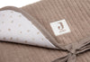 Changing Pad With Storage Pockets Cloudy Rib - Milky Coffee