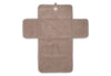 Changing Pad With Storage Pockets Cloudy Rib - Milky Coffee