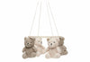 Baby Mobile Teddy Bear - Olive Green/Natural