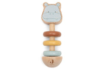Wooden Rattle - Hippo Happy