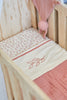 Decke Kinderbett Wrinkled Cotton 120x120cm - Rosewood