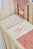 Blanket Cradle Wrinkled Cotton 75x100cm Rosewood