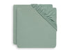 Fitted Sheet Jersey 60x120cm - Ash Green - 2 Pack