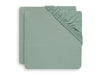 Drap-housse Jersey matelas de parc 75x95cm - Ash Green - 2 Unités