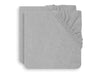 Aankleedkussenhoes Badstof 50x70cm - Soft Grey - 2 Stuks