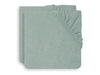 Aankleedkussenhoes Badstof 50x70cm - Ash Green - 2 Stuks